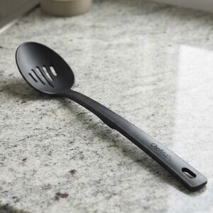 Chefmate Slotted Serving Spoon Kitchen Utensil OS Black Nylon Minimalist Modern